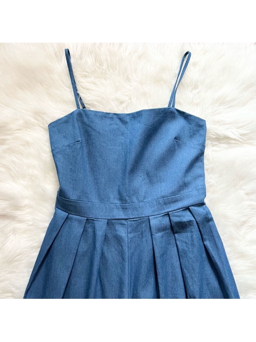 New! GRACIA Wide Leg Denim Jumpsuit - Picture 4 of 6